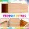6 Pcs Unfinished Wood Boxes with Slide Lid, 8 x 4 x 3.15 Inch Small Rectangle Wooden Storage Box for Craft DIY Birthday Party Favor Gift Supplies(Wood Color)